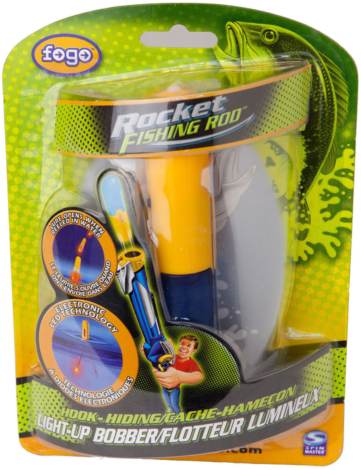 Kids Rocket Launcher Fishing Rod with Bonus Lure and Float Rocket