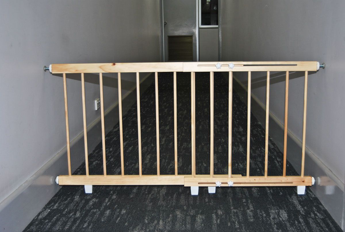 Wooden Door Barrier 100cm to 140cm Child Safety Barrier eBay