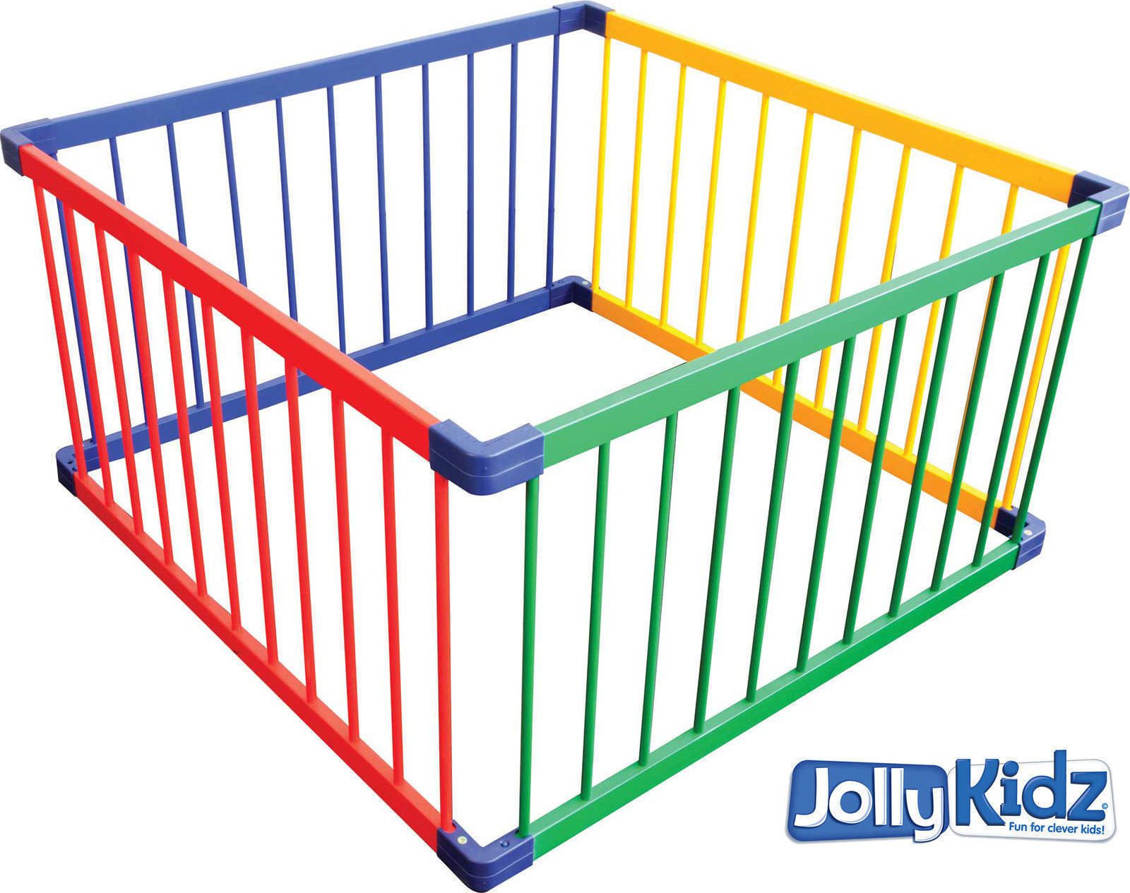 Jolly KidZ Smart Playpen Square Coloured Wooden Playpens eBay