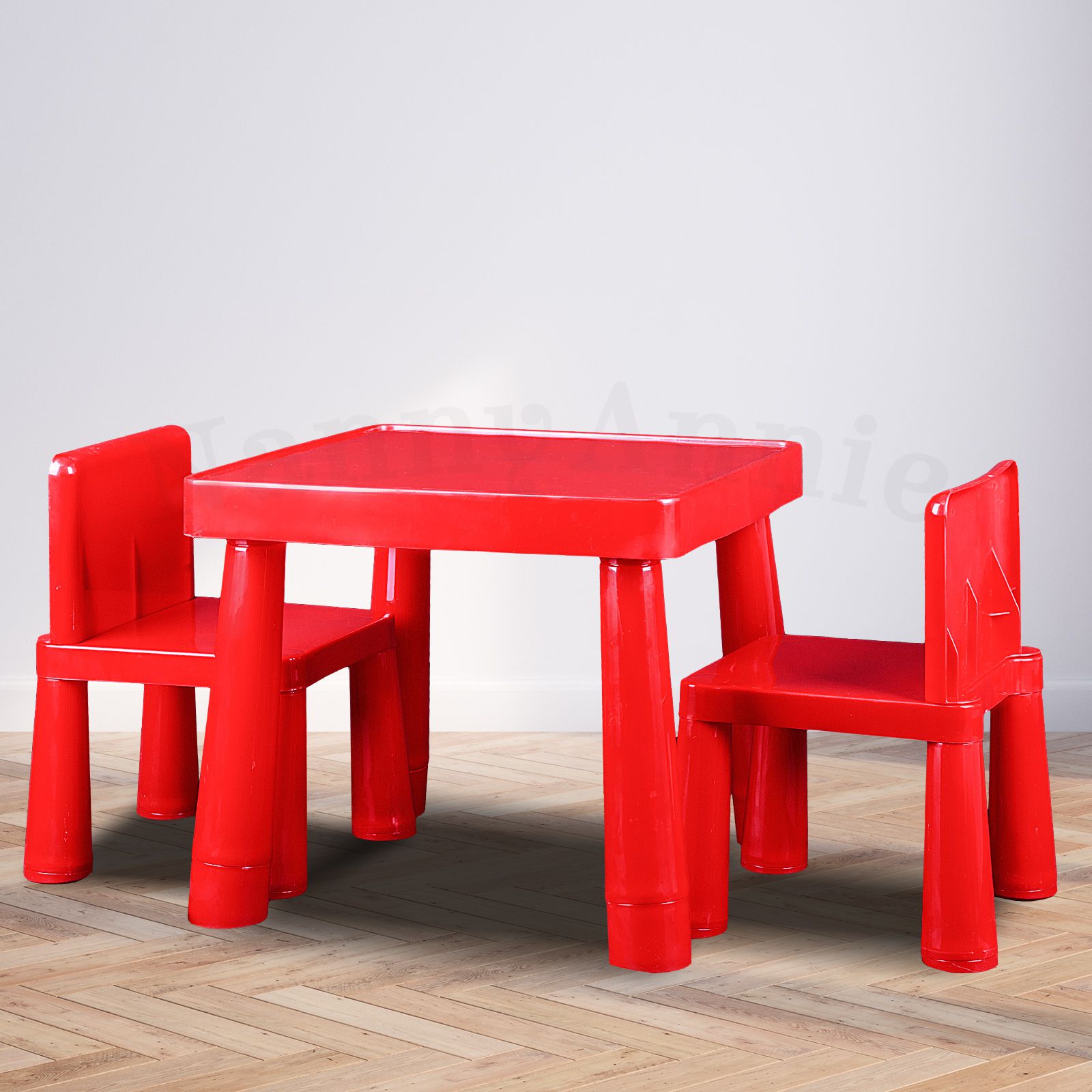 kids table & chair play furniture set plastic fountain