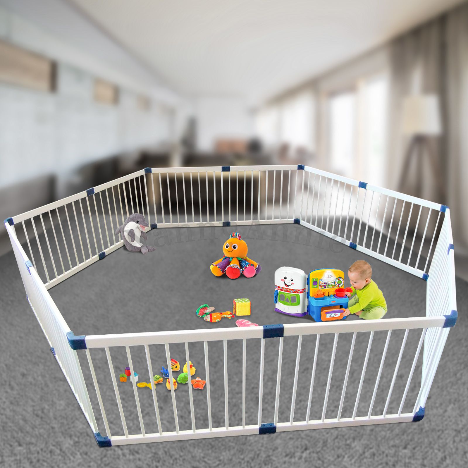 Playpen Baby Playpen Australia Nanny Annie - Giant White Hexagonal Playpen In Natural Wood Playpens In playpen baby playpen australia nanny annie - giant white hexagonal playpen in natural wood playpens in