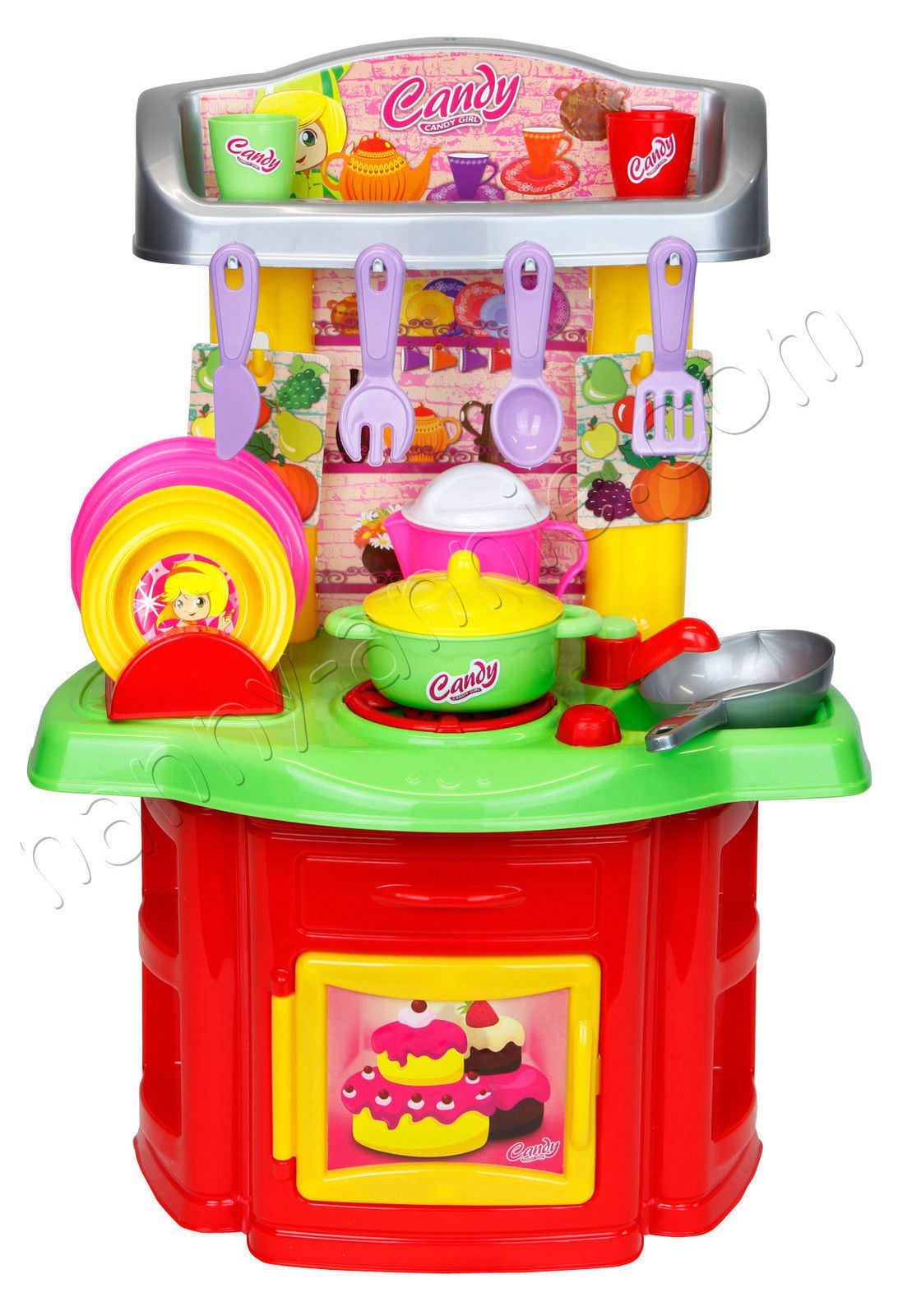 Candy Chef Kitchen Toy Kichen with Pots and Pans Pretend Play