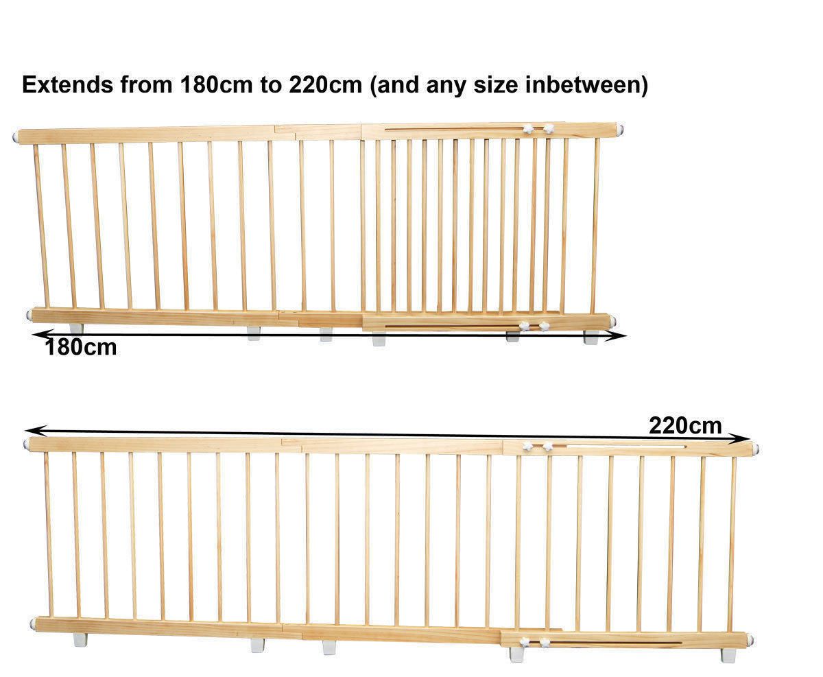 Wooden Door Barrier 180cm to 220cm Child Safety Barrier eBay