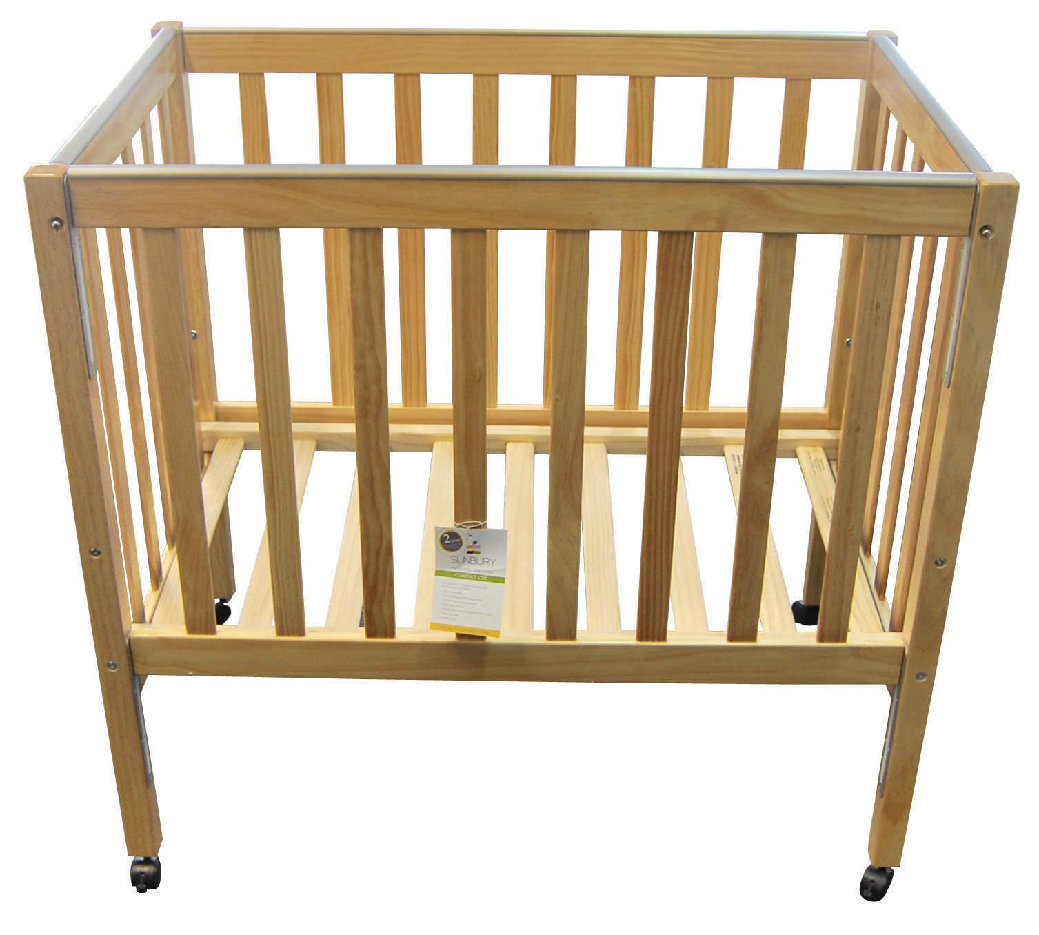 Sunbury Nursery Compact Cot Wooden Kids Cot Natural Baby's Wooden Cot