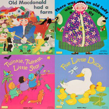 Children's Nursery Rhymes - Set of 4 Books | Four Kid's Nursery Rhymes Book Set