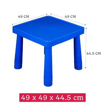 Kids Table & Chair Play Furniture Set Plastic Fountain Activity Dining Chairs