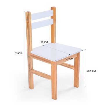Star Kidz Elwood 2 Chairs Set White