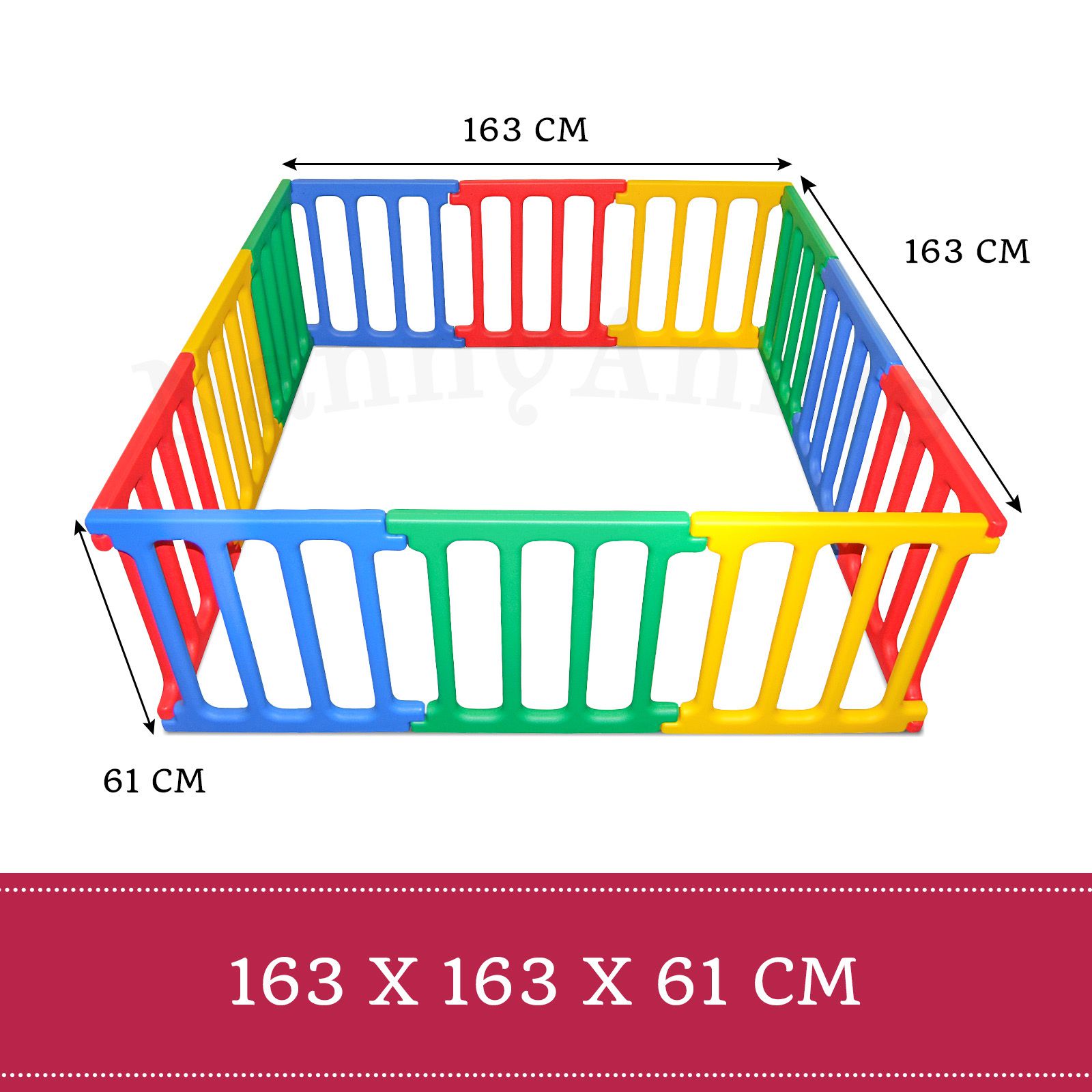Happy Panel Plastic Playpen | Hexagonal (2.2m) Kids Playpen