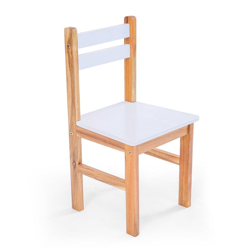 Star Kidz Nu Elwood Square Table & 4 Chairs Set - White