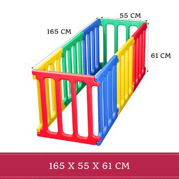Happy Panel Plastic Playpen and EVA Mat | Square Kids Playpen 1.1m x 1.1m