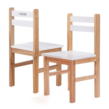 Nu Byron Activity Rectangle Table & 2 Chairs Set - White