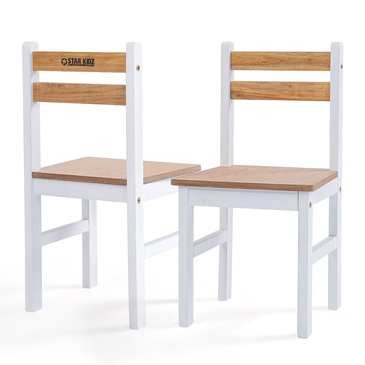Star Kidz Elwood Square Table & 4 Chairs Set - Inverted White