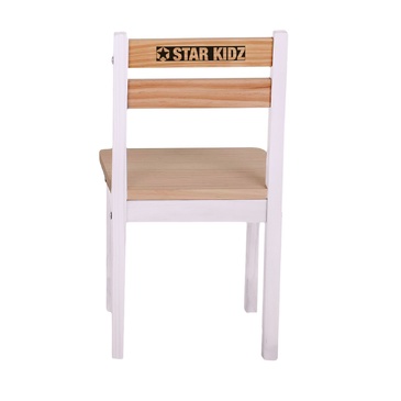 Nu Elwood Square Table & 4 Chairs Set -  Inverted White