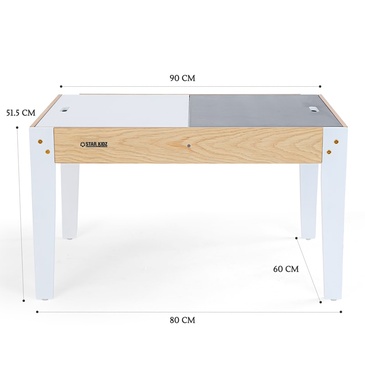 Nu Byron Activity Rectangle Table & 6 Chairs Set - Inverted White