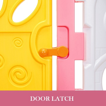 EVA Safety Mat And Baby Playpen With Door - Super Giant Interactive Play Room 2.3 x 2.3m - Pink