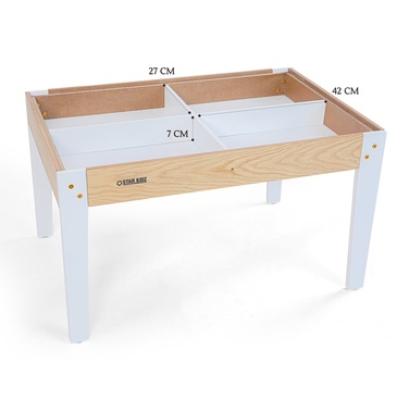 Nu Byron Activity Rectangle Table & 6 Chairs Set - Inverted White