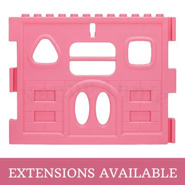 EVA Safety Mat And Baby Playpen with Door - Rectangle Interactive Play Room 1.6 x 1m - Pink