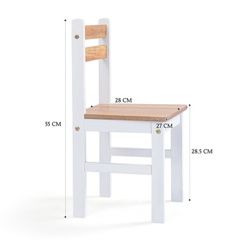 Nu Byron Activity Rectangle Table & 6 Chairs Set - Inverted White