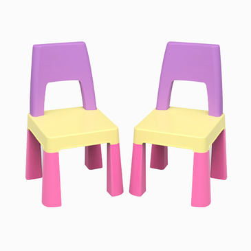 Pluto Multifunction Lego Activity Table & 2 Chairs Set - Pink