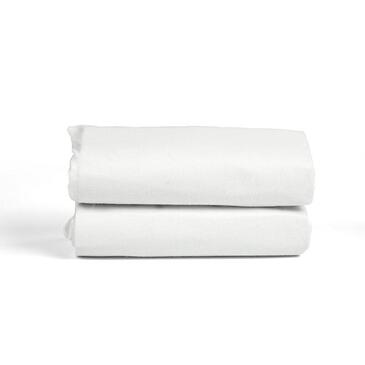 Star Kidz Vivo Travel Cot Fitted Sheet Twin Pack - White