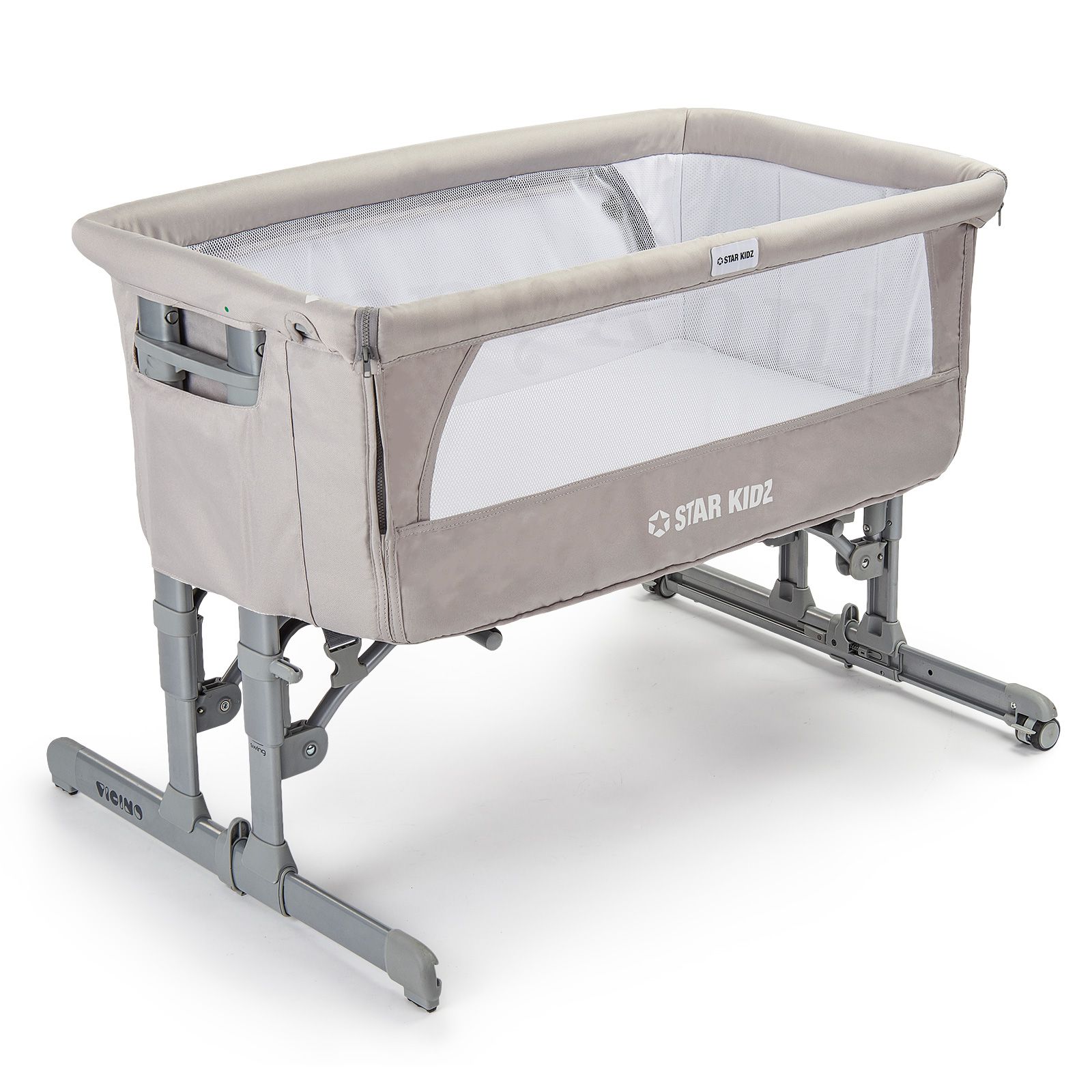 star kidz vicino deluxe baby bedside bassinet