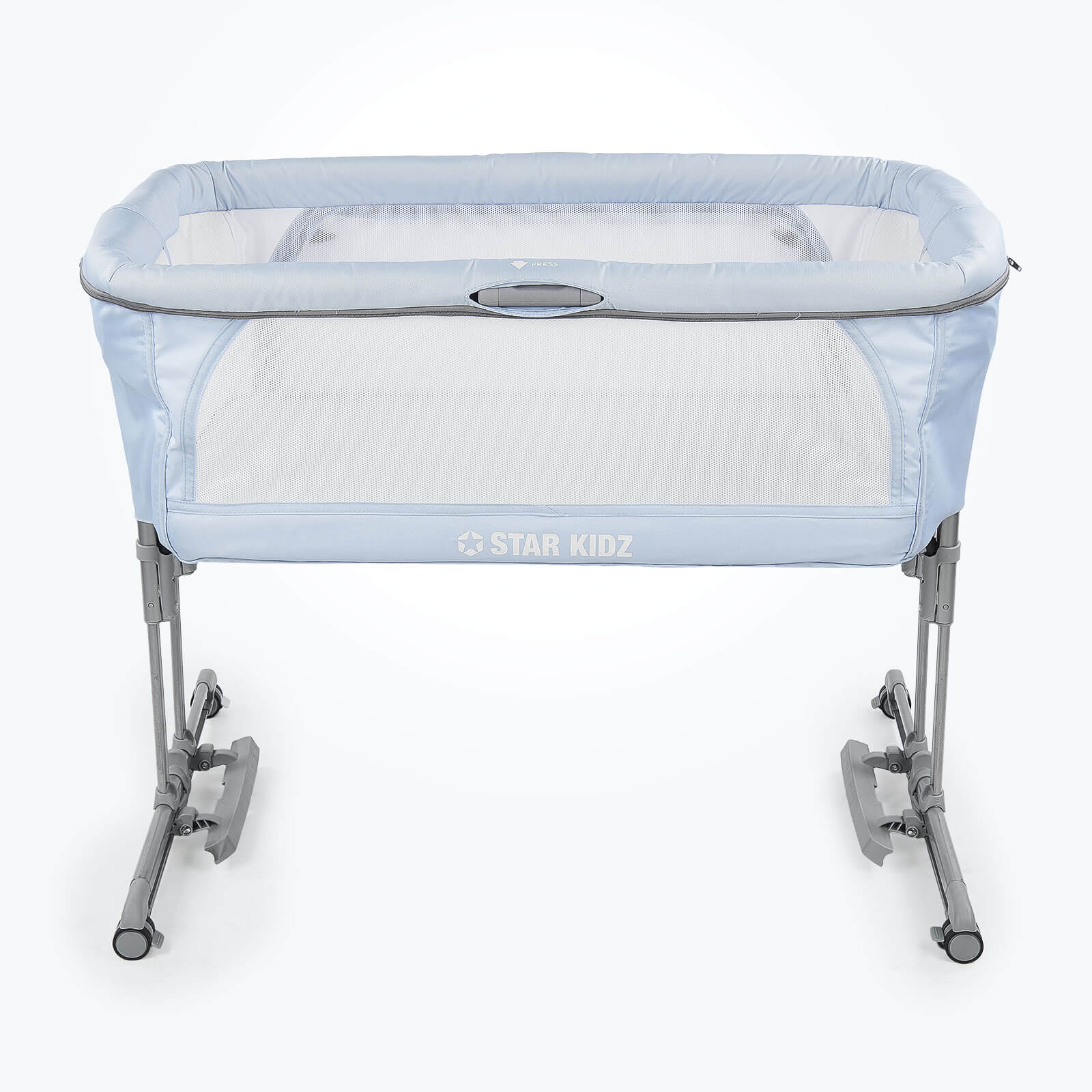 blue bassinet