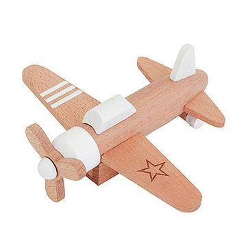 Wooden Plane - White