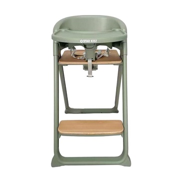 Starkidz Netto Deluxe Convertible Folding Baby High Chair - Green