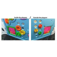 EVA Safety Mat And Baby Playpen With Door - Super Giant Interactive Play Room 2.3 x 2.3m - Pink