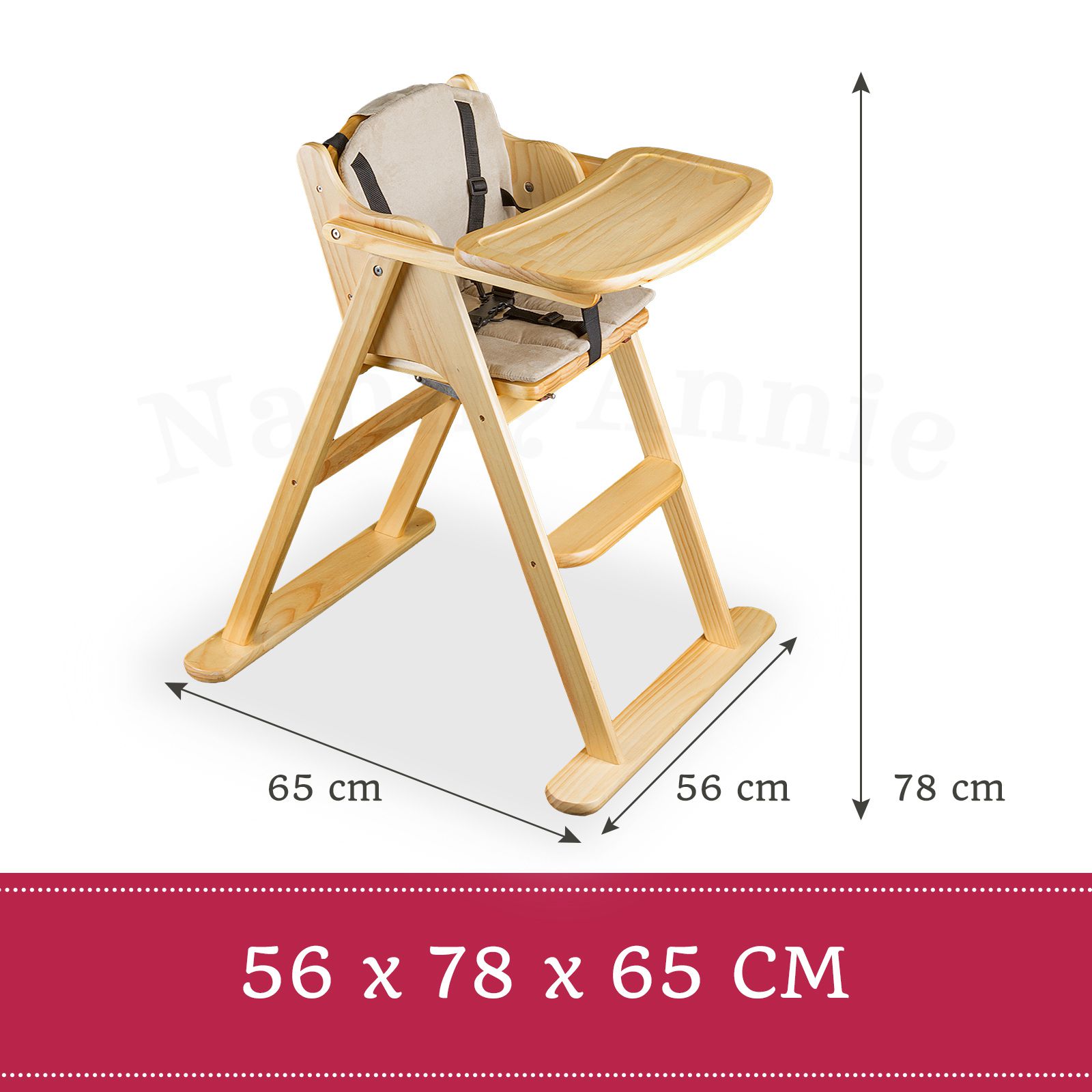 collapsible baby high chair