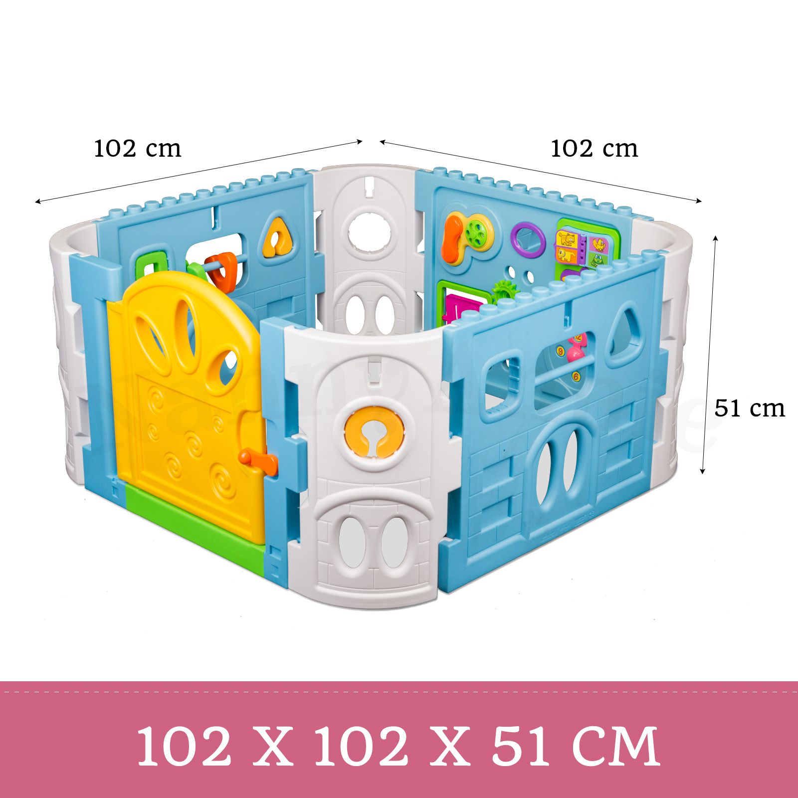 Interactive Playpen and EVA Mat | Playpen with safety Mat