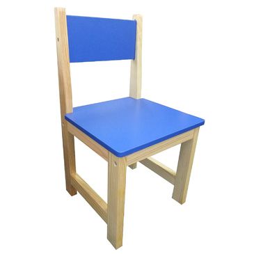 Jay Wooden Rectangle Table + 2 Chairs Set- BLUE