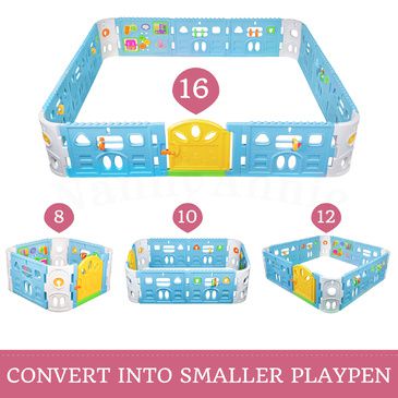 Baby Playpen - Interactive Baby Room Play Den WITH GATE