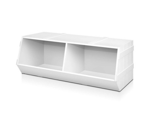 kids toy box white