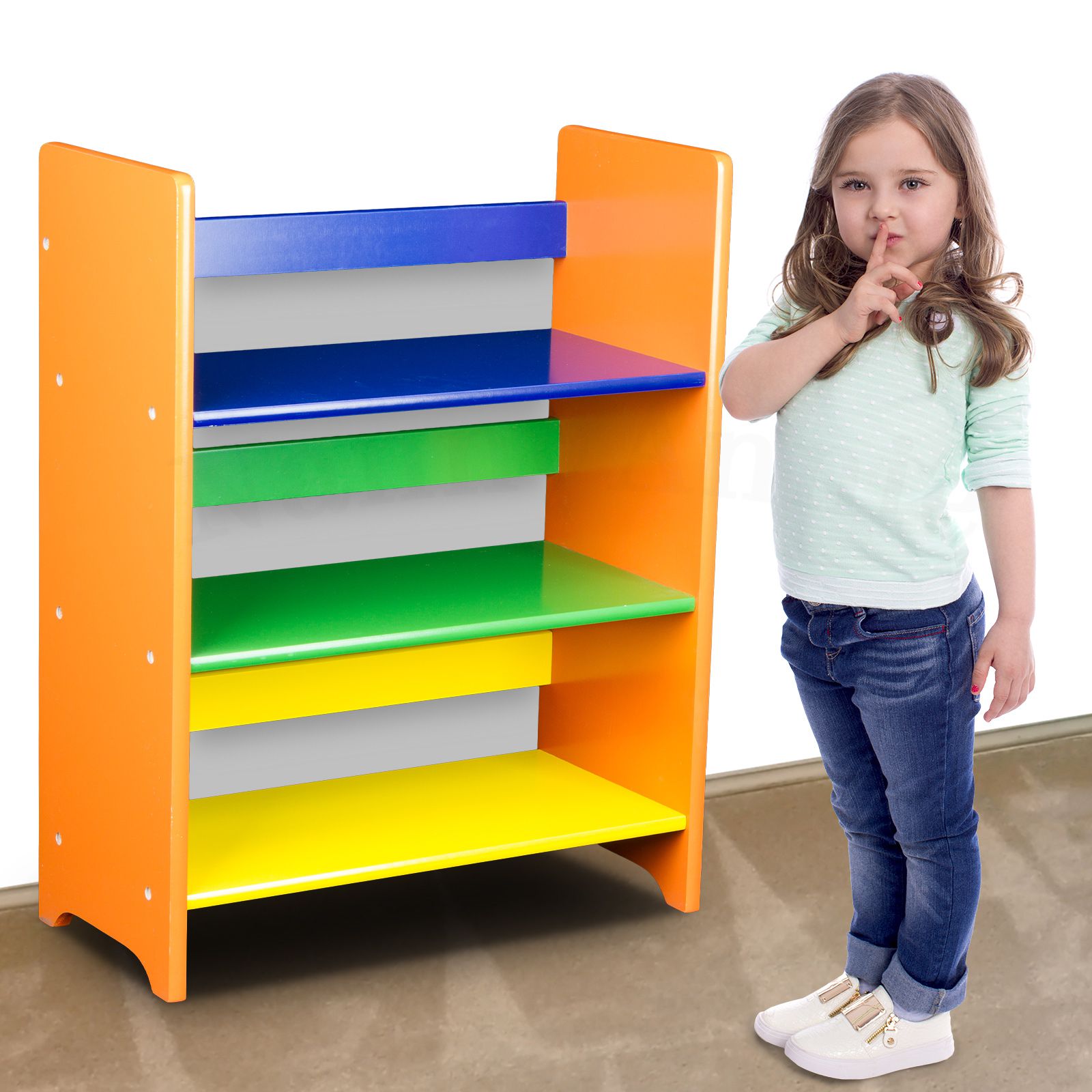 childrens wooden bookshelf