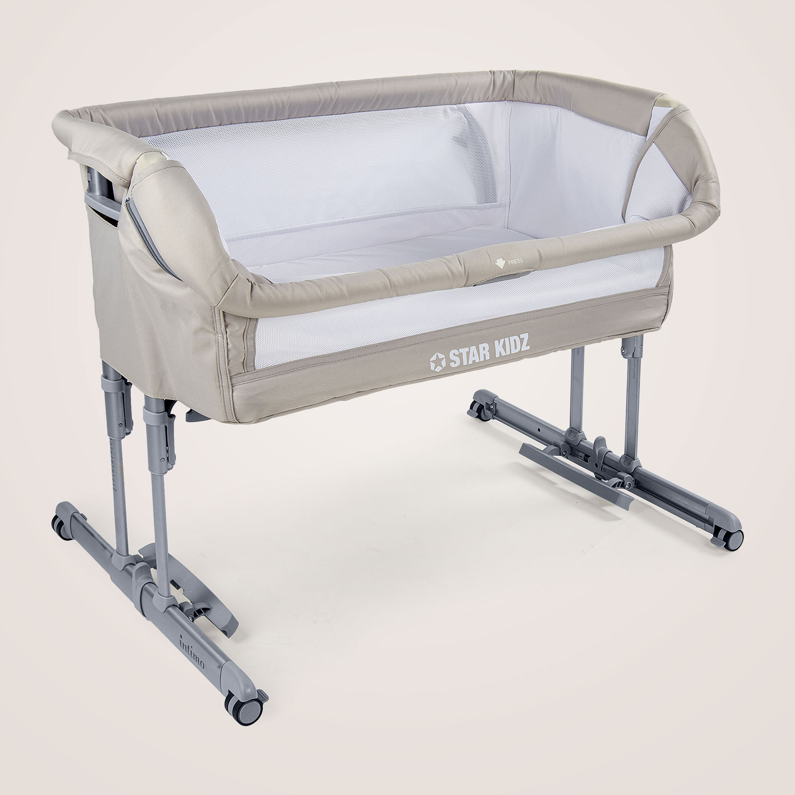 star kidz vicino deluxe baby bedside bassinet