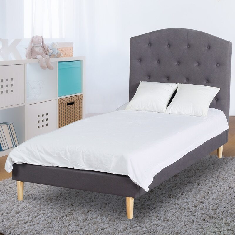 Star Kidz Luna Bed King Single Linen, Upholstered Bed Frame King Single