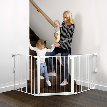 Childcare Baby Safety Flexi Gate - White