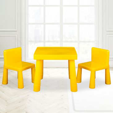 child's play table and chair set