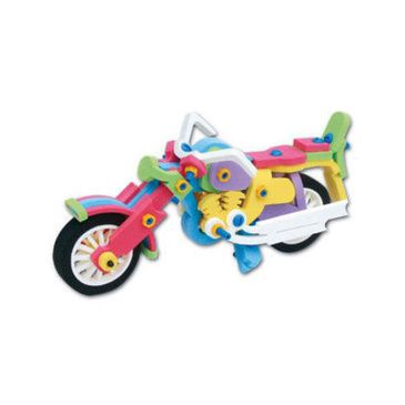 EVA Big Bike Playset | Kids 3D DIY Foam Kit | Kids Build a Vehicle Set