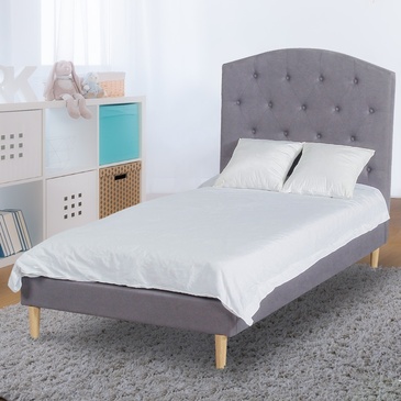 Star Kidz Luna Bed Single Linen Grey