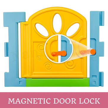 Interactive Playpen Door Panel Blue