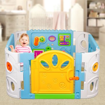 Baby Playpen - Interactive Baby Room Play Pen WITH GATE